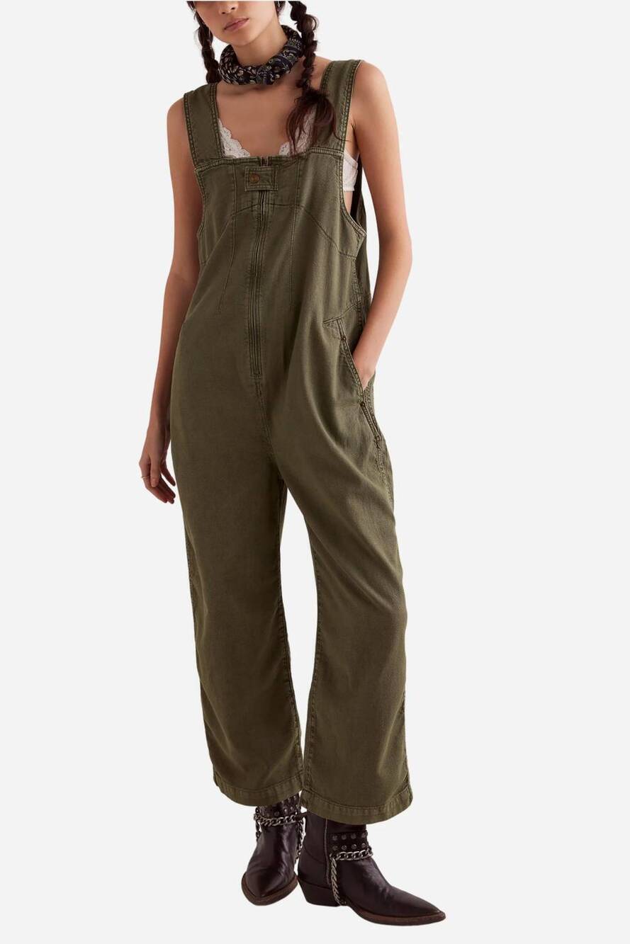 NEW FREE PEOPLE jude one piece jumpsuit in verdant